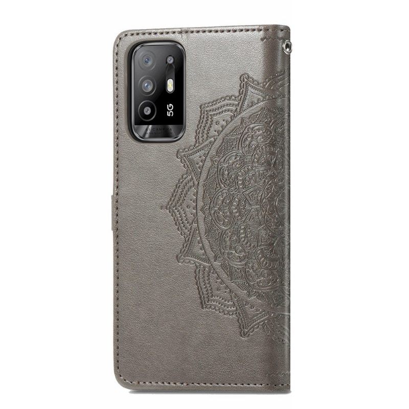 δερματινη θηκη Oppo A94 5G Mandala Relief Faux Leather