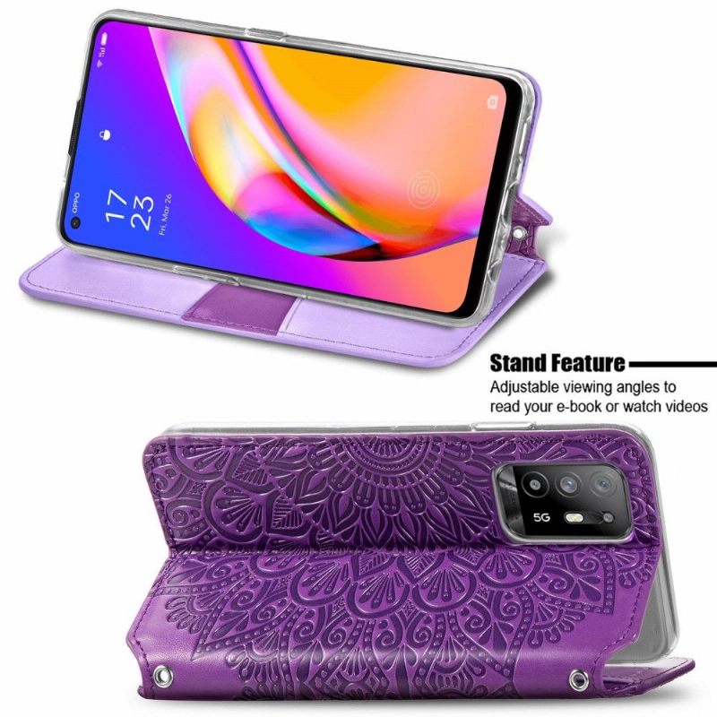 Κάλυμμα Oppo A94 5G Chic Mandala Faux Leather