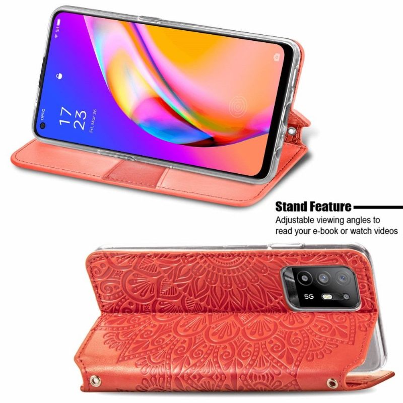 Κάλυμμα Oppo A94 5G Chic Mandala Faux Leather