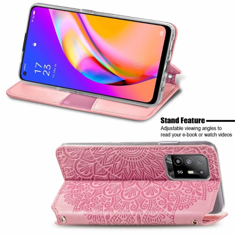 Κάλυμμα Oppo A94 5G Chic Mandala Faux Leather