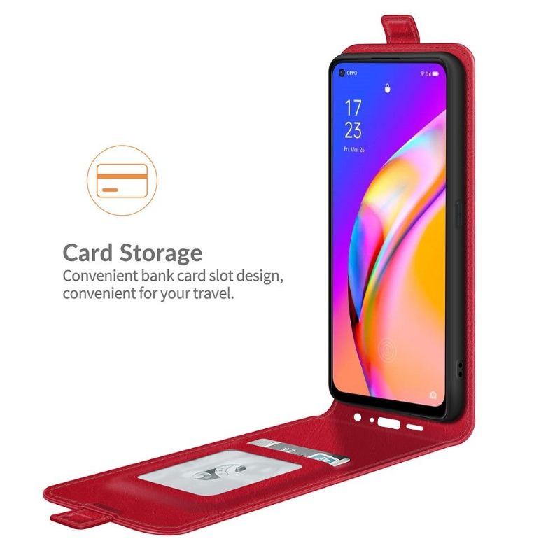 Κάλυμμα Oppo A94 5G Θήκη Flip Faux Leather Vertical