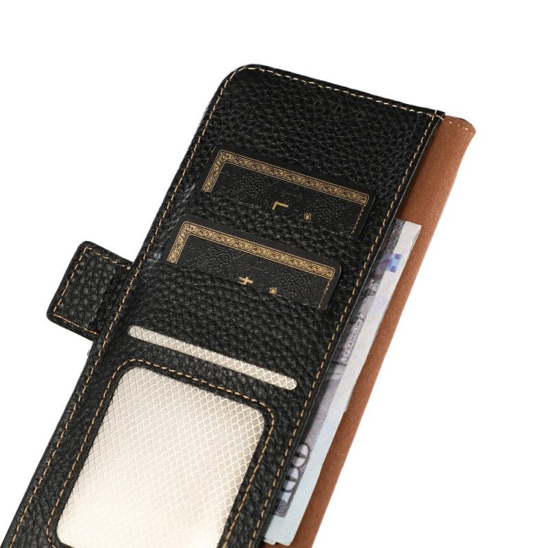 Δερματινη Θηκη Motorola Edge 50 Neo Khazneh Litchi Leather