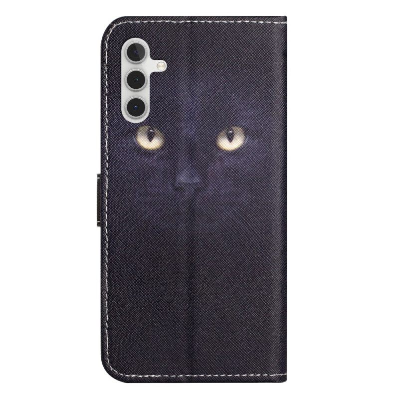 Δερματινη Θηκη Samsung Galaxy S24 Fe Strappy Cat Eyes