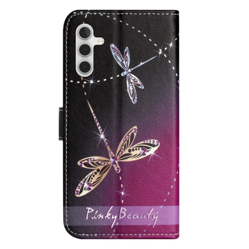 Θηκη Κινητου Samsung Galaxy S24 Fe Strap-on Dragonflies