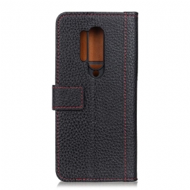 Κάλυμμα OnePlus 8 Pro Grained Leather Effect Card Stand Λειτουργία