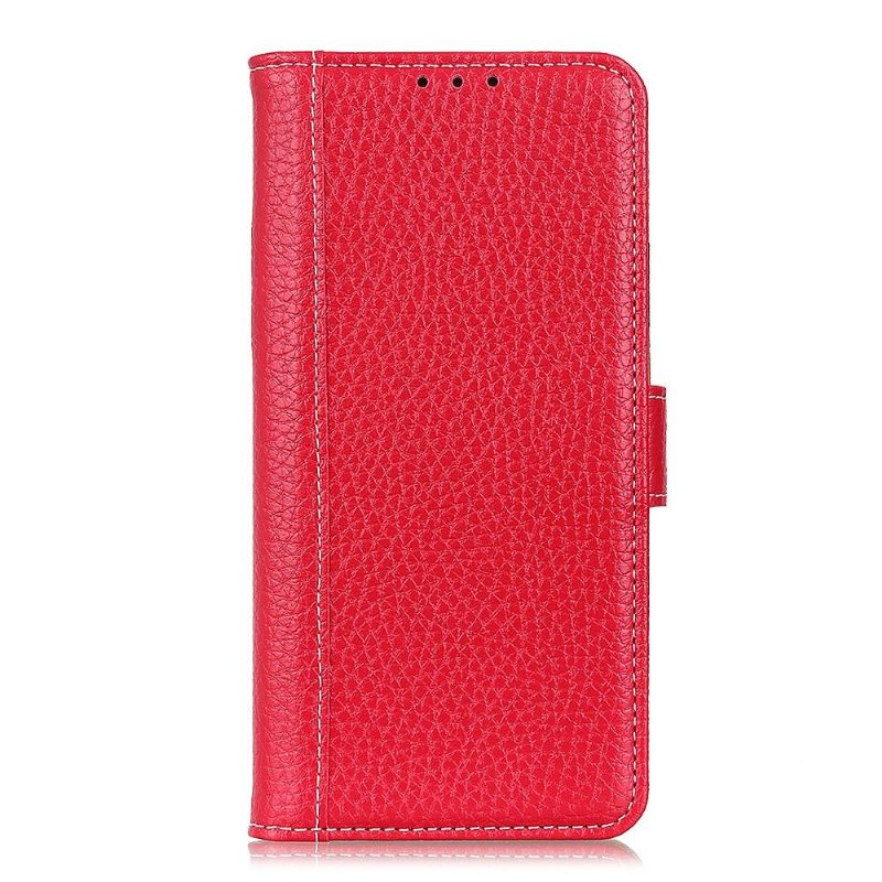 Κάλυμμα OnePlus 8 Pro Grained Leather Effect Card Stand Λειτουργία