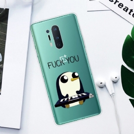 θηκη κινητου OnePlus 8 Pro Penguin Piano"fuck You"