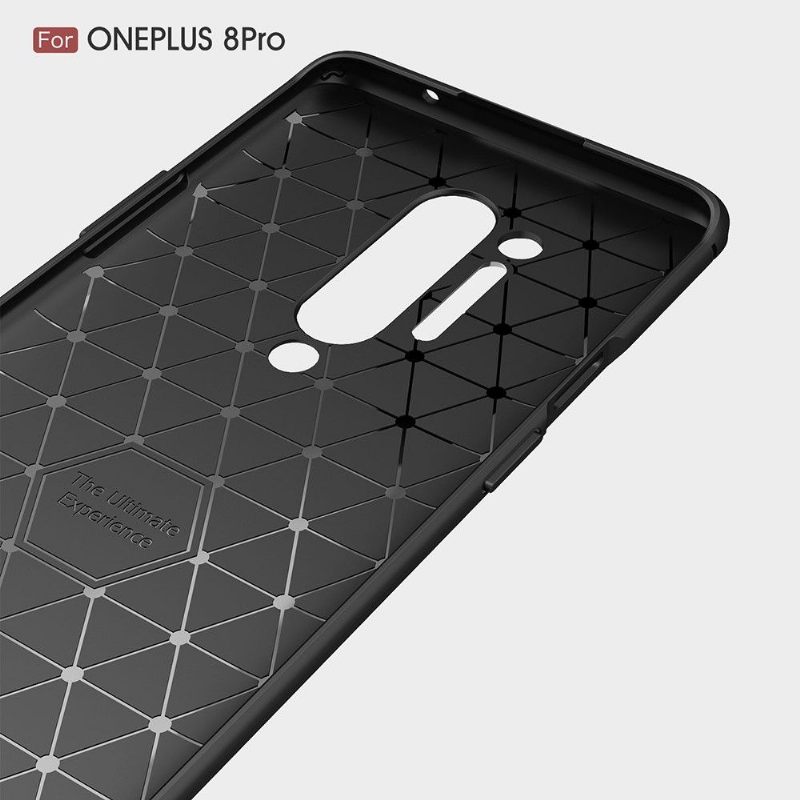 Θήκη OnePlus 8 Pro Τζελ Janice In Carbon Brushed