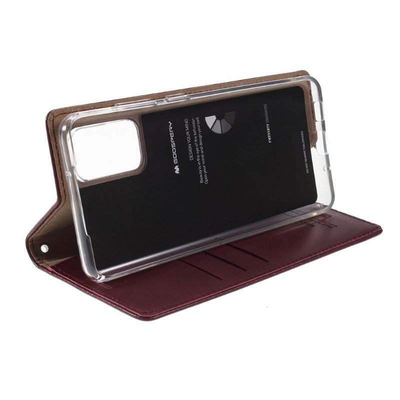 δερματινη θηκη Samsung Galaxy S20 Plus Blue Moon Faux Leather - Wine Red