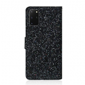 δερματινη θηκη Samsung Galaxy S20 Plus Θήκη Κάρτας Glitter