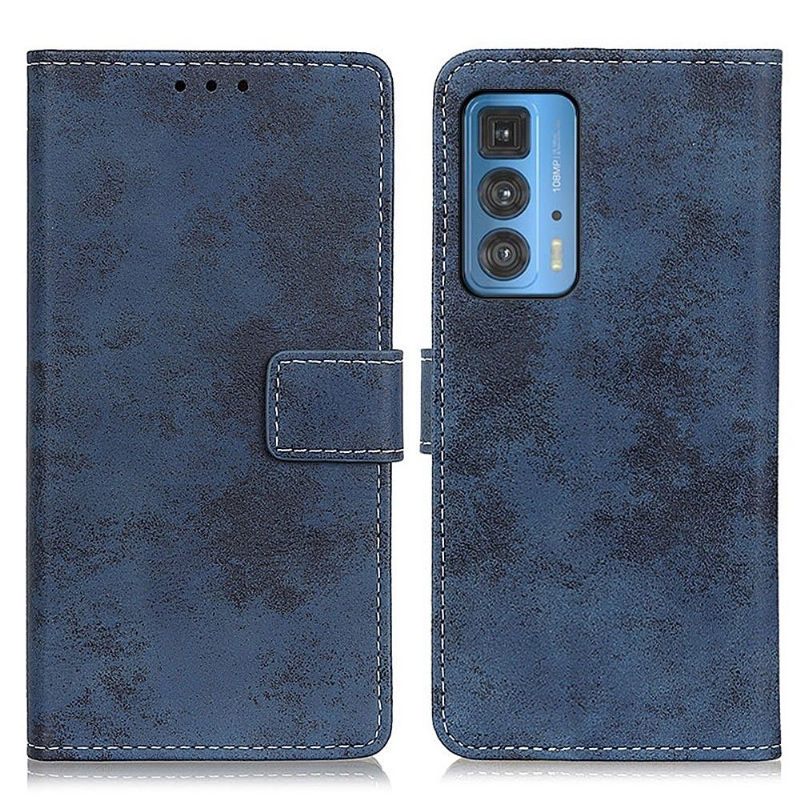 Κάλυμμα Motorola Edge 20 Pro Cyrius Faux Leather Vintage