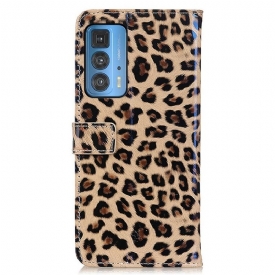 Κάλυμμα Motorola Edge 20 Pro Faux Leopard Style