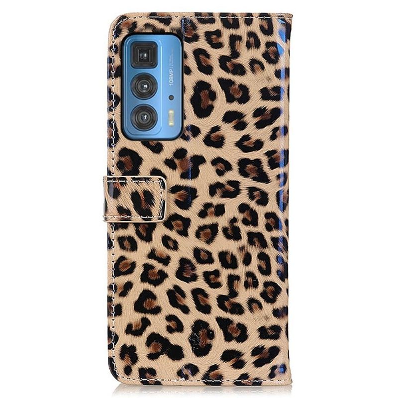 Κάλυμμα Motorola Edge 20 Pro Faux Leopard Style