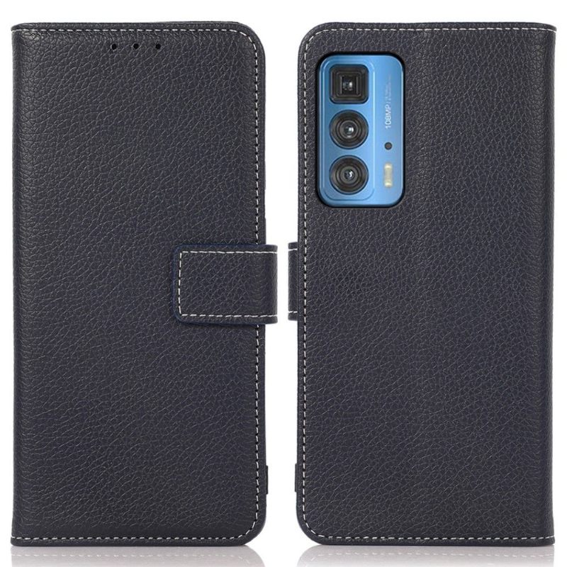 Θήκη Flip Motorola Edge 20 Pro Claudia Grained Faux Leather