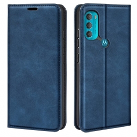 θηκη κινητου Moto G71 5G Θήκη Flip Εφέ Silk Soft Leather