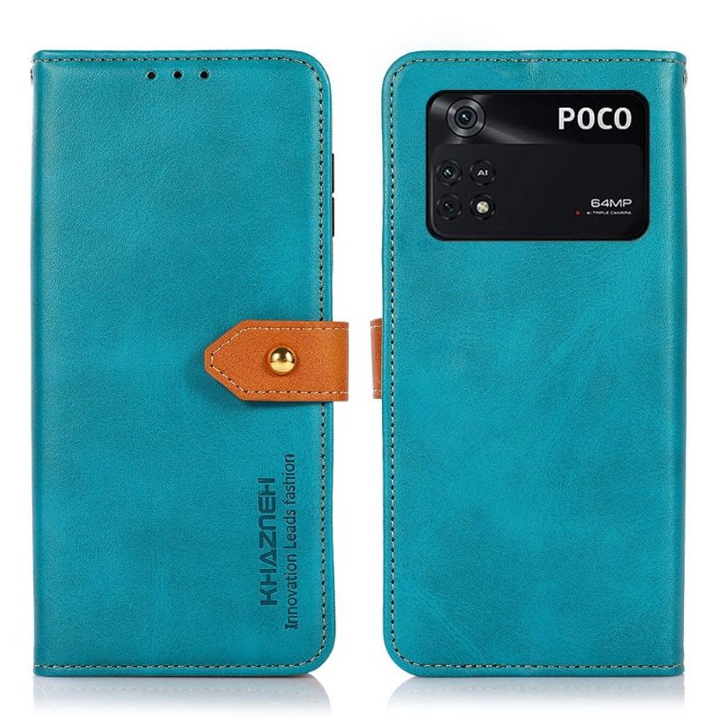 Κάλυμμα Poco M4 Pro 4G Khazneh Bicolor Faux Leather