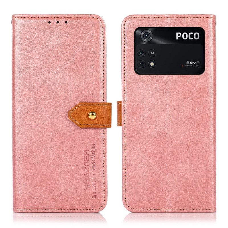 Κάλυμμα Poco M4 Pro 4G Khazneh Bicolor Faux Leather