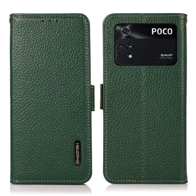 Κάλυμμα Poco M4 Pro 4G Khazneh Grained Leather First