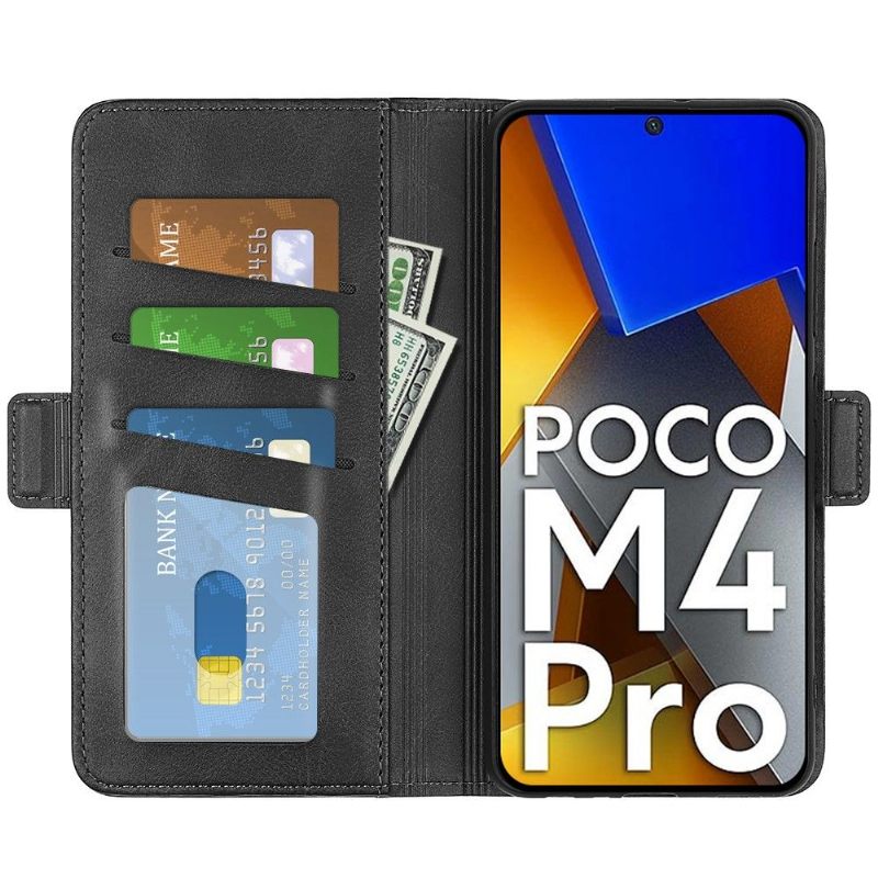 θηκη πορτοφολι Poco M4 Pro 4G Ματ Κάλυμμα Από Συνθετικό Δέρμα