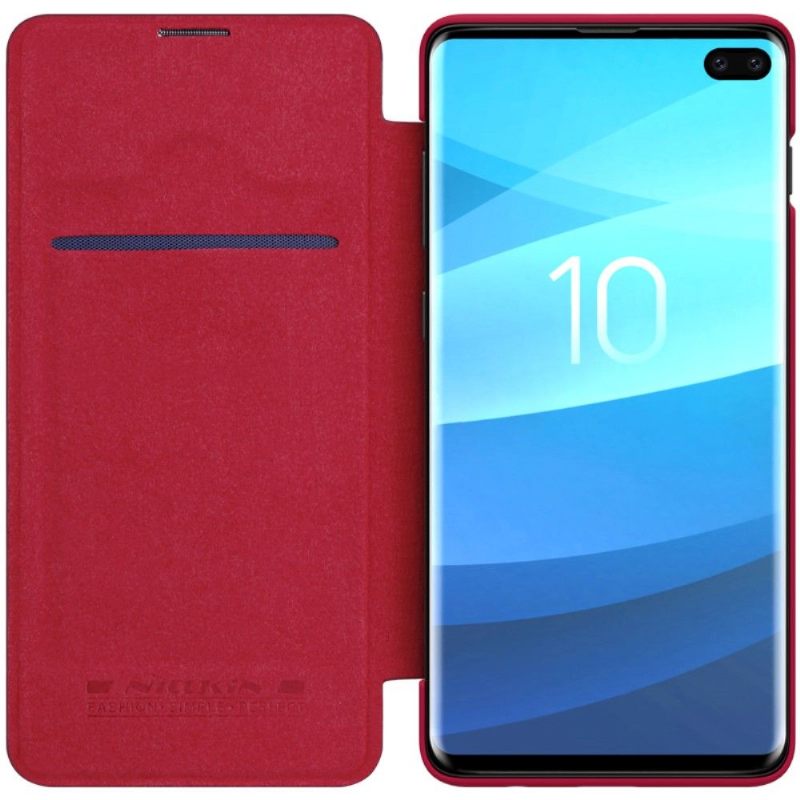 δερματινη θηκη Samsung Galaxy S10 Plus Δερμάτινο Κάλυμμα Nillkin Qin