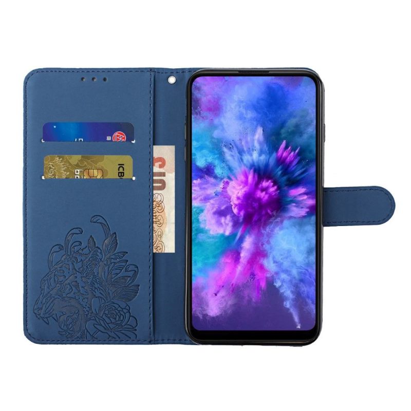 δερματινη θηκη Samsung Galaxy S10 Plus Design Tiger + Strap