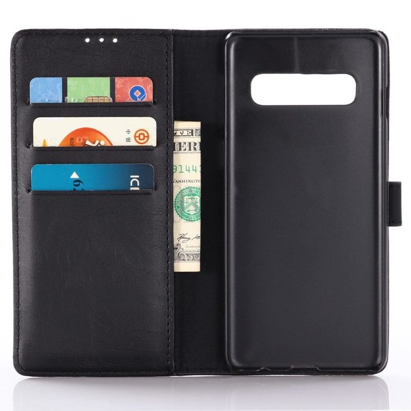 δερματινη θηκη Samsung Galaxy S10 Plus Faux Leather Retro