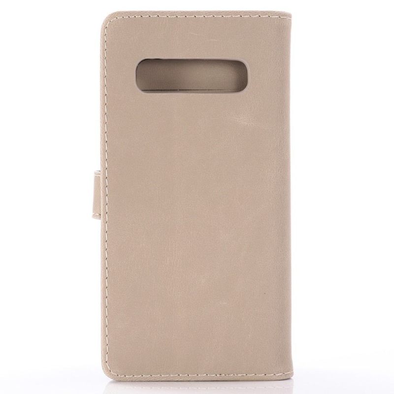 δερματινη θηκη Samsung Galaxy S10 Plus Faux Leather Retro