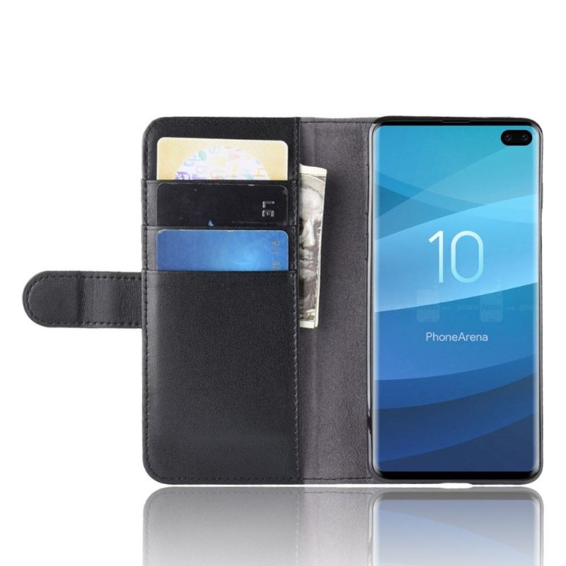 δερματινη θηκη Samsung Galaxy S10 Plus πορτοφολι Premium Δέρμα