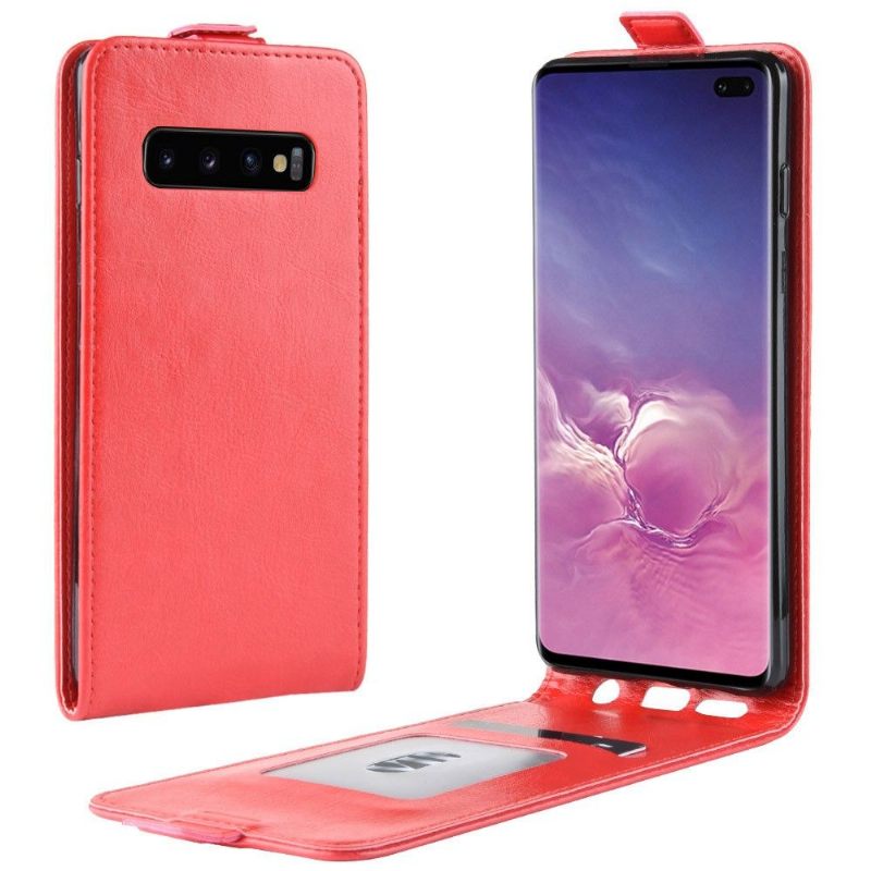 δερματινη θηκη Samsung Galaxy S10 Plus Θήκη Flip Faux Leather Vertical