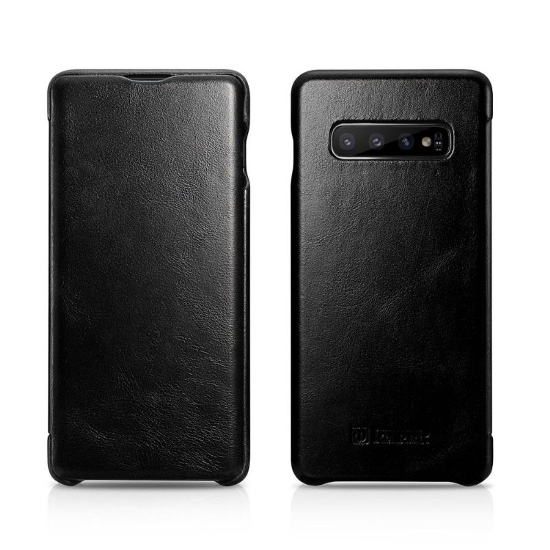 Θήκη Flip Samsung Galaxy S10 Plus Vintage Γνήσιο Δέρμα