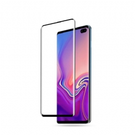 θηκη κινητου Samsung Galaxy S10 Plus προστασίας Full Size Tempered Glass Screen Protector - Μαύρο