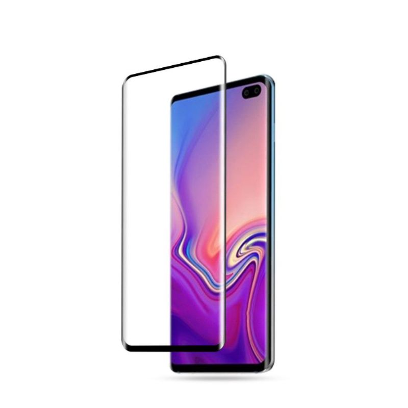 θηκη κινητου Samsung Galaxy S10 Plus προστασίας Full Size Tempered Glass Screen Protector - Μαύρο