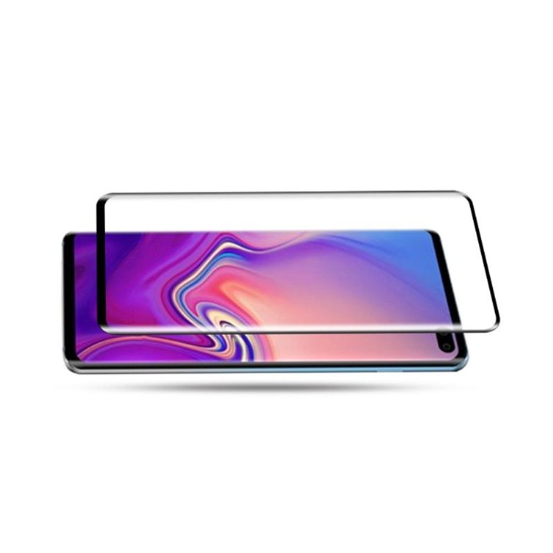 θηκη κινητου Samsung Galaxy S10 Plus προστασίας Full Size Tempered Glass Screen Protector - Μαύρο