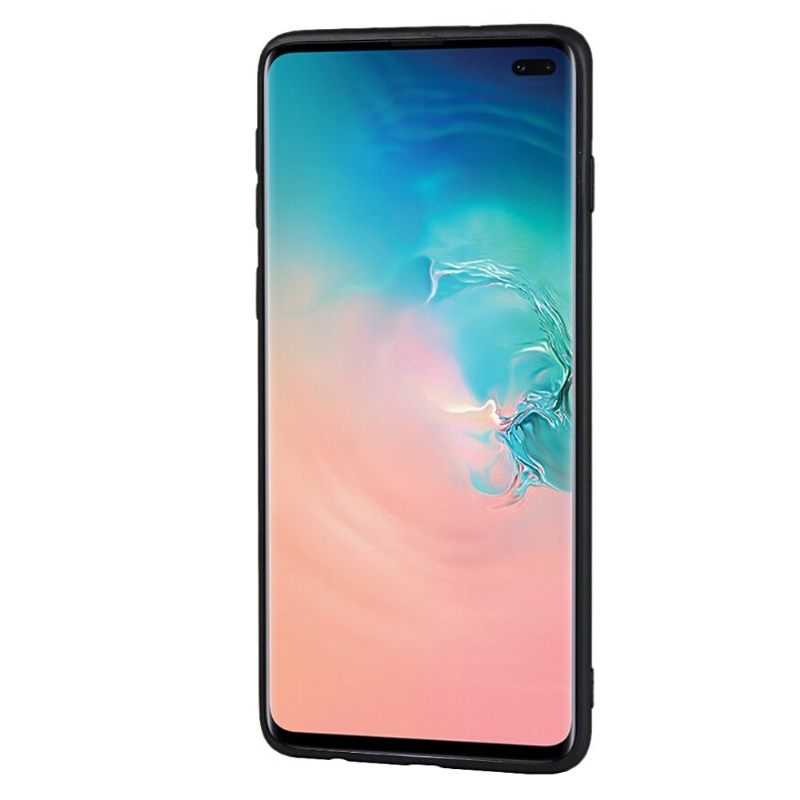 θηκη κινητου Samsung Galaxy S10 Plus Θήκη Κάρτας Δερμάτινων Εφέ