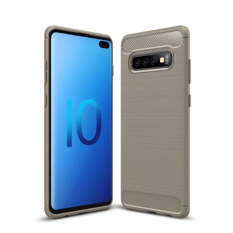 Θήκη Samsung Galaxy S10 Plus Carbon Brushed Gel