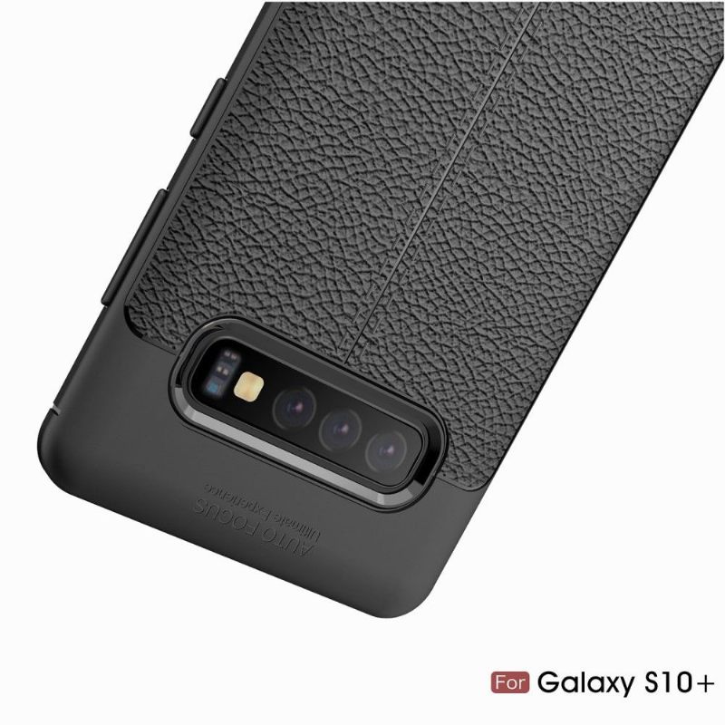 Θήκη Samsung Galaxy S10 Plus Ζελ Φινιρίσματος Από Ψεύτικο Δέρμα