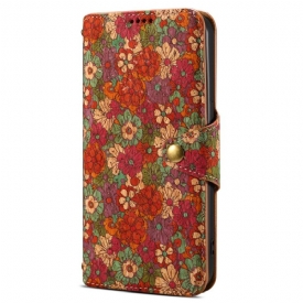 Δερματινη Θηκη Huawei Nova 12s Floral Patterns