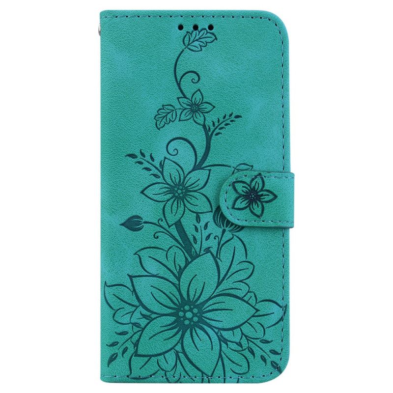 Δερματινη Θηκη Motorola Edge 50 Pro Floral Pattern