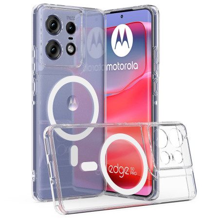 Κάλυμμα Motorola Edge 50 Pro Διαφανές Συμβατό Magsafe Σιλικόνης