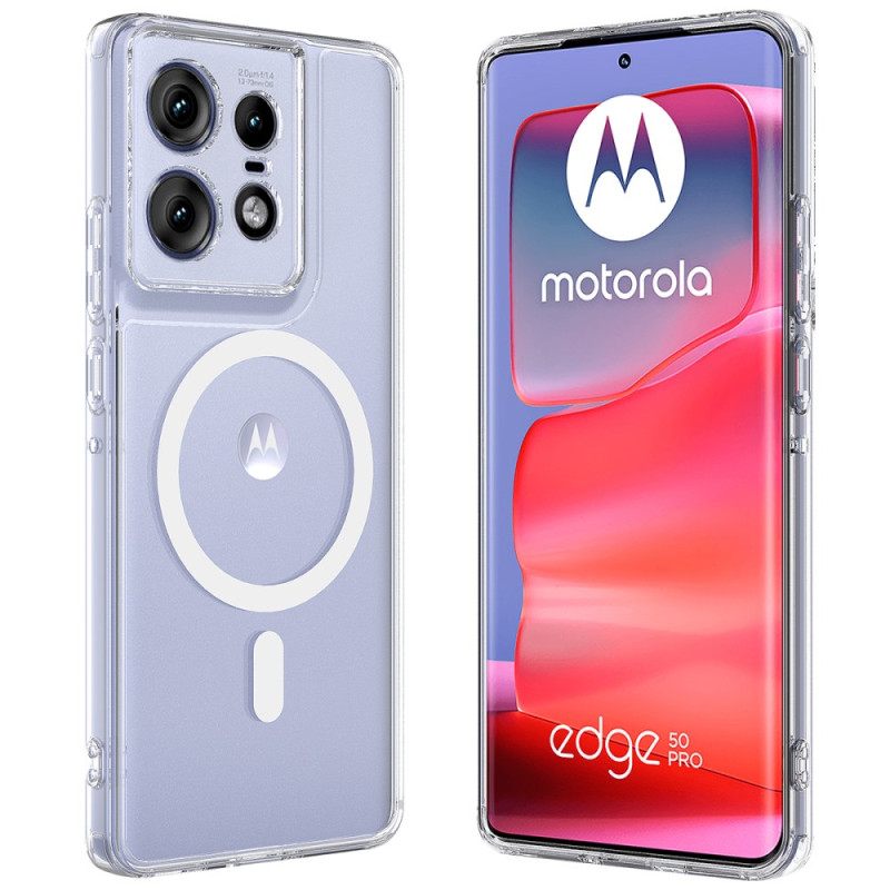 Κάλυμμα Motorola Edge 50 Pro Διαφανές Συμβατό Magsafe Σιλικόνης