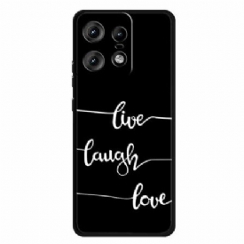 Κάλυμμα Motorola Edge 50 Pro Live Laugh Love Σιλικόνης