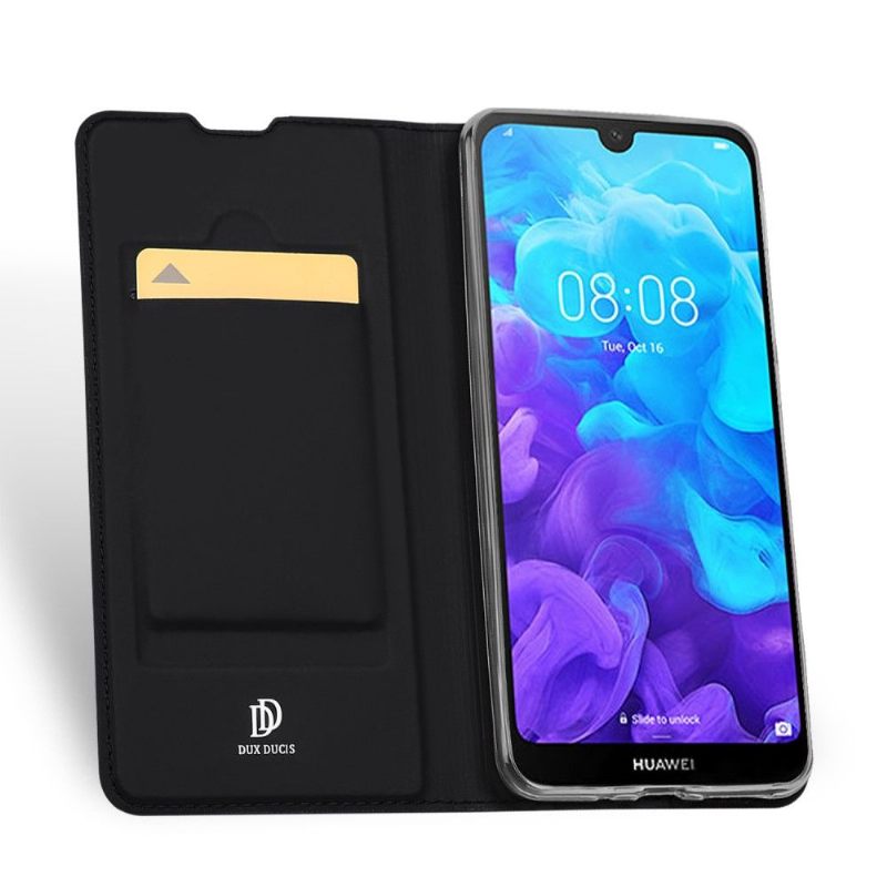 Θήκη Flip Huawei Y5 2019 Επαγγελματική Απομίμηση Δέρματος