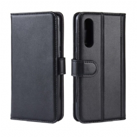 Θήκη Flip Xiaomi Mi 9 Premium Leather - Μαύρο