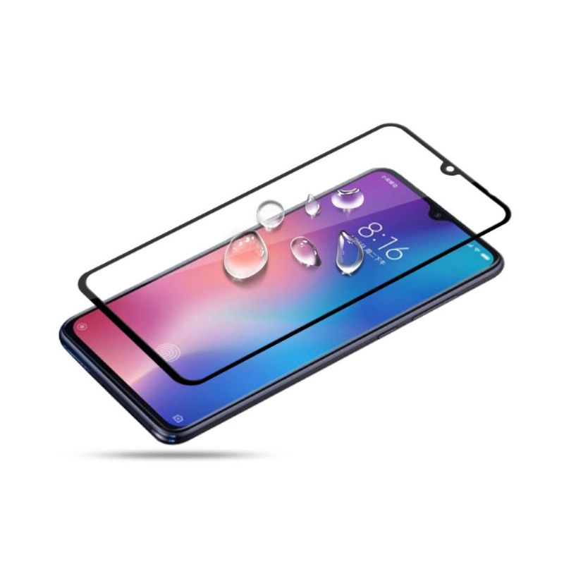 Xiaomi Mi 9 - Full Size Tempered Glass Screen Protector - Μαύρο