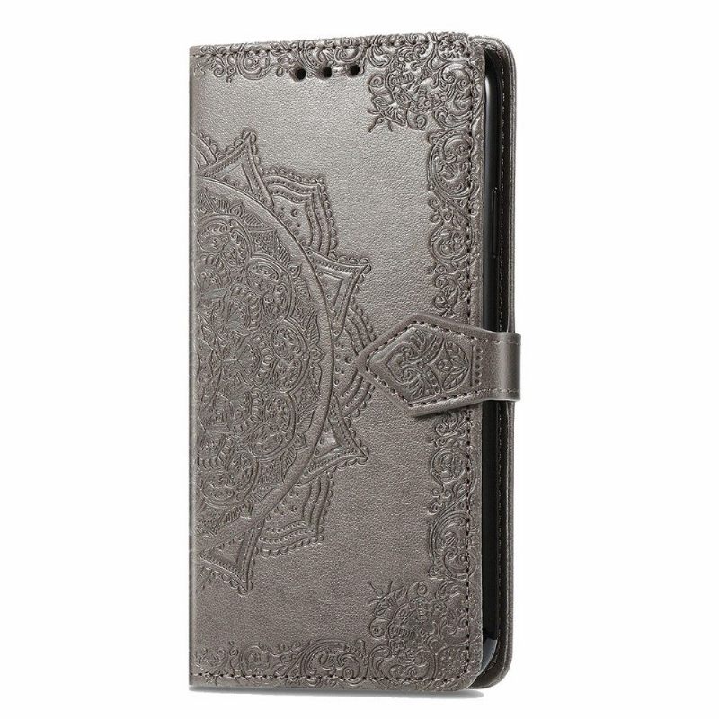 Κάλυμμα iPhone 13 Mini Mandala Relief Faux Leather