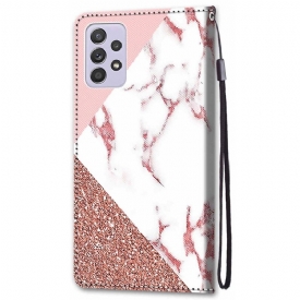 Κάλυμμα Samsung Galaxy A33 5G Marble Glitter