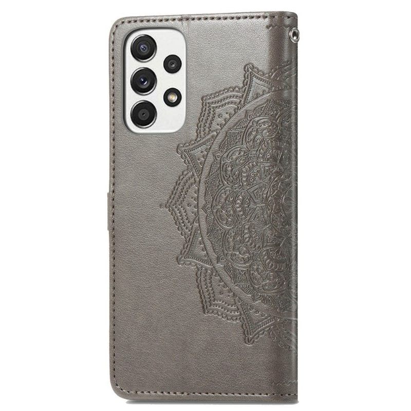 Θήκη Flip Samsung Galaxy A33 5G Mandala Relief Faux Leather