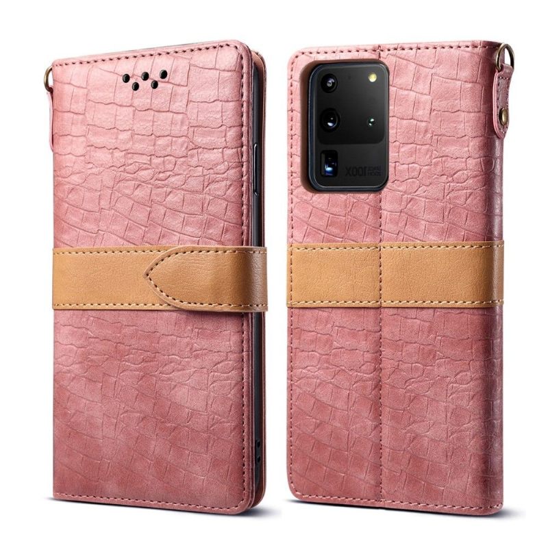 Κάλυμμα Samsung Galaxy S20 Ultra Imitation Croco Leather Effect