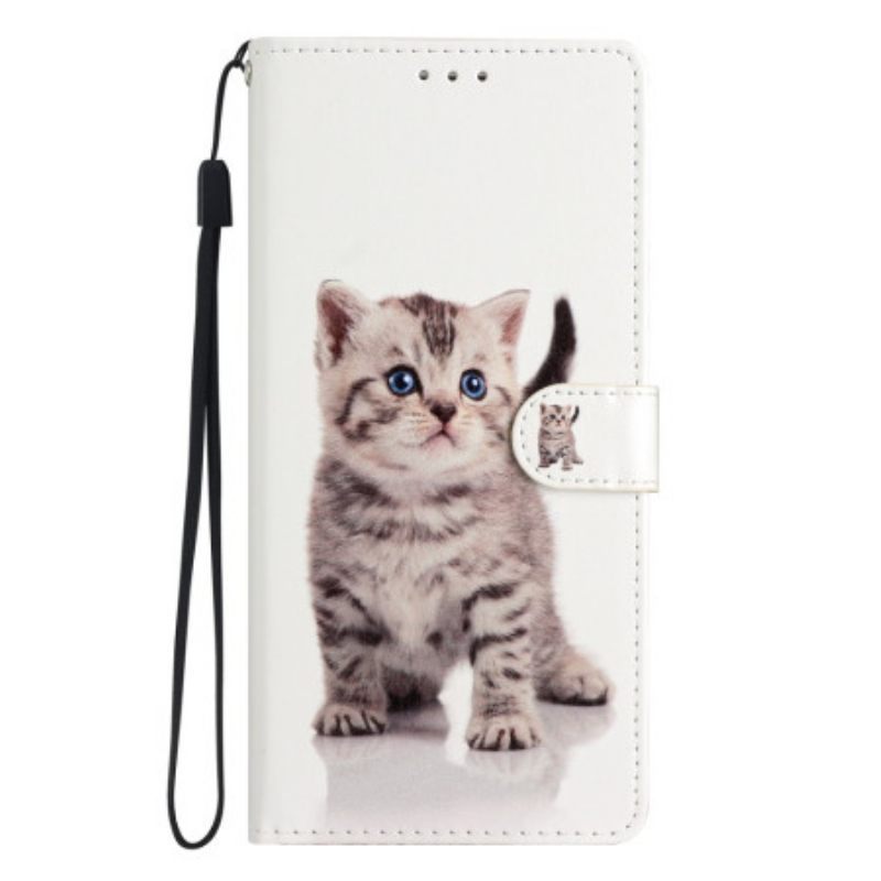 Κάλυμμα Oppo Reno 8 Lite με κορδονι Strappy Kitten