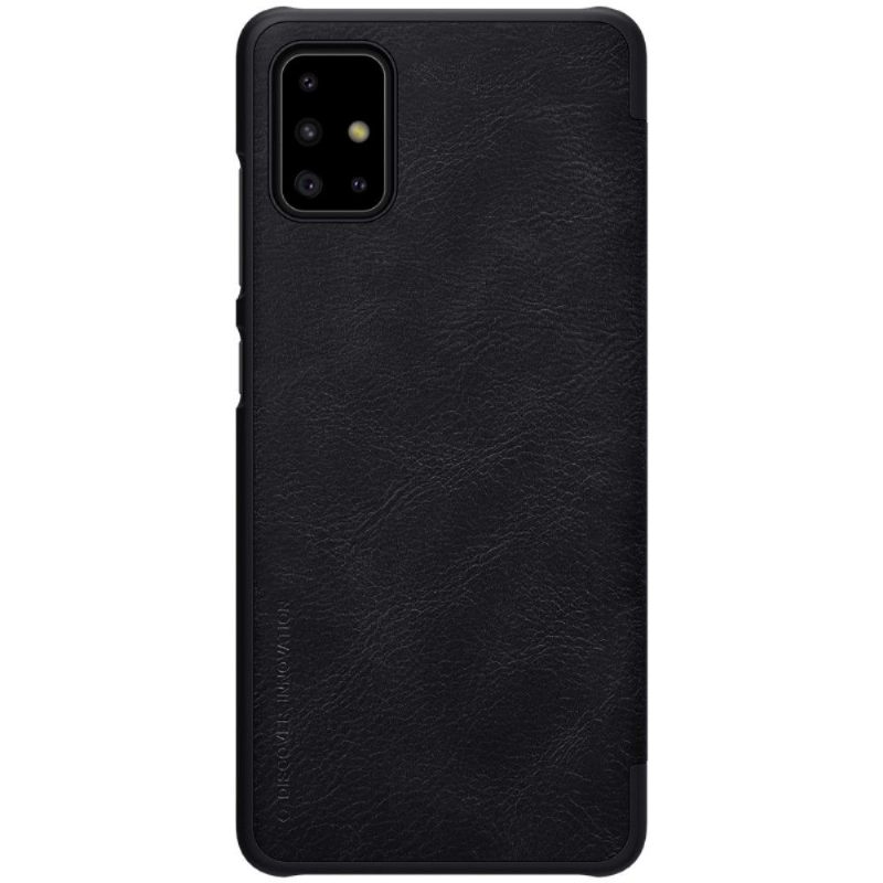 Κάλυμμα Samsung Galaxy A71 Nillkin Faux Leather Cover - Μαύρο